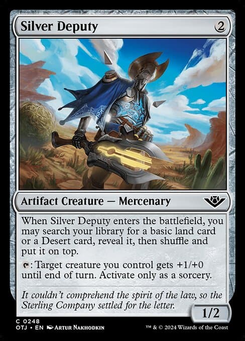 Silver Deputy 2024 Magic: The Gathering Outlaws of Thunder Junction