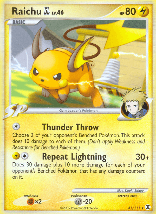 Raichu GL 2009 Pokemon Rising Rivals