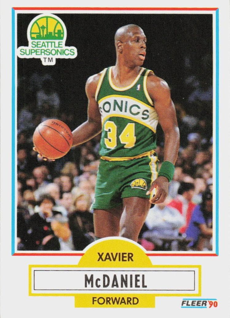 Xavier McDaniel 1990 fleer Fleer