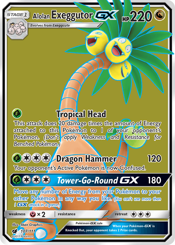 Alolan Exeggutor GX #107