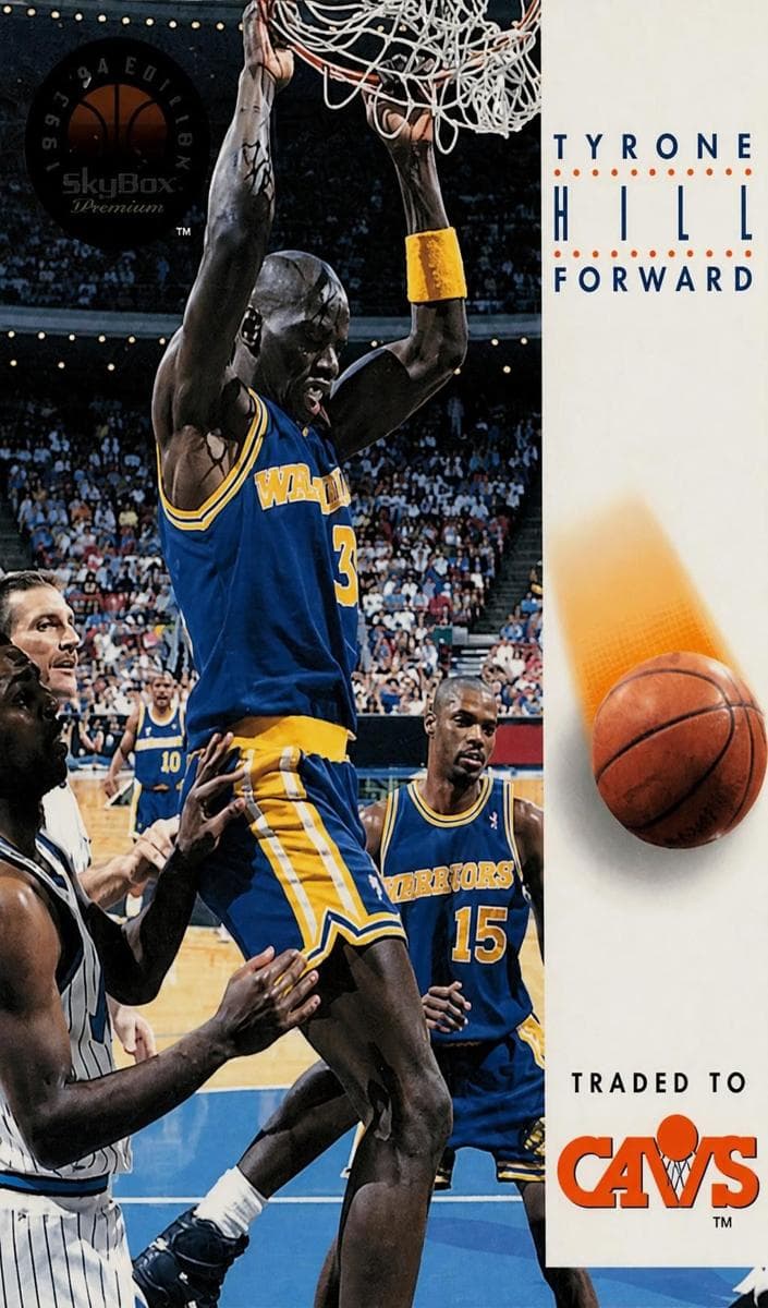 Tyrone Hill 1993 fleer SkyBox Premium
