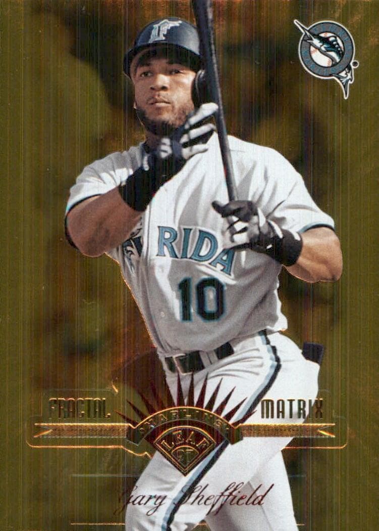 Gary Sheffield 1997 leaf Leaf