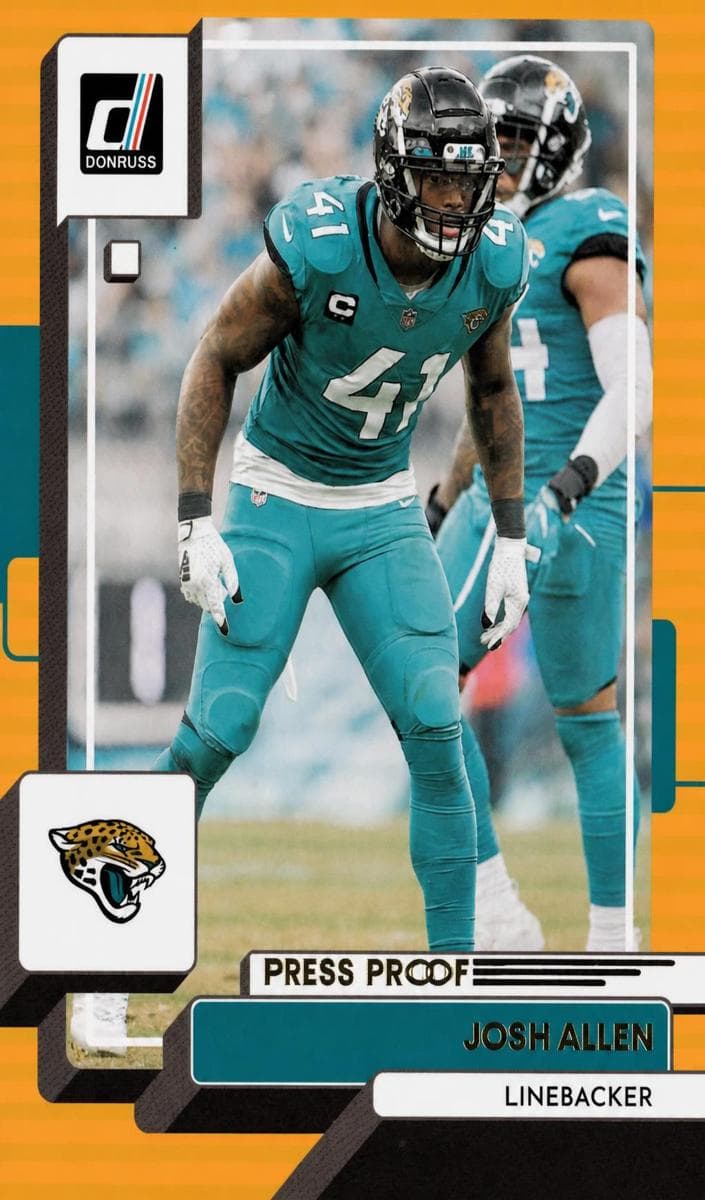 Josh Allen 2022 panini Donruss