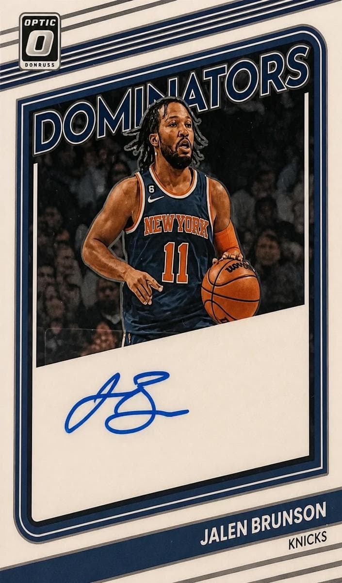 Jalen Brunson 2022 panini Donruss Optic