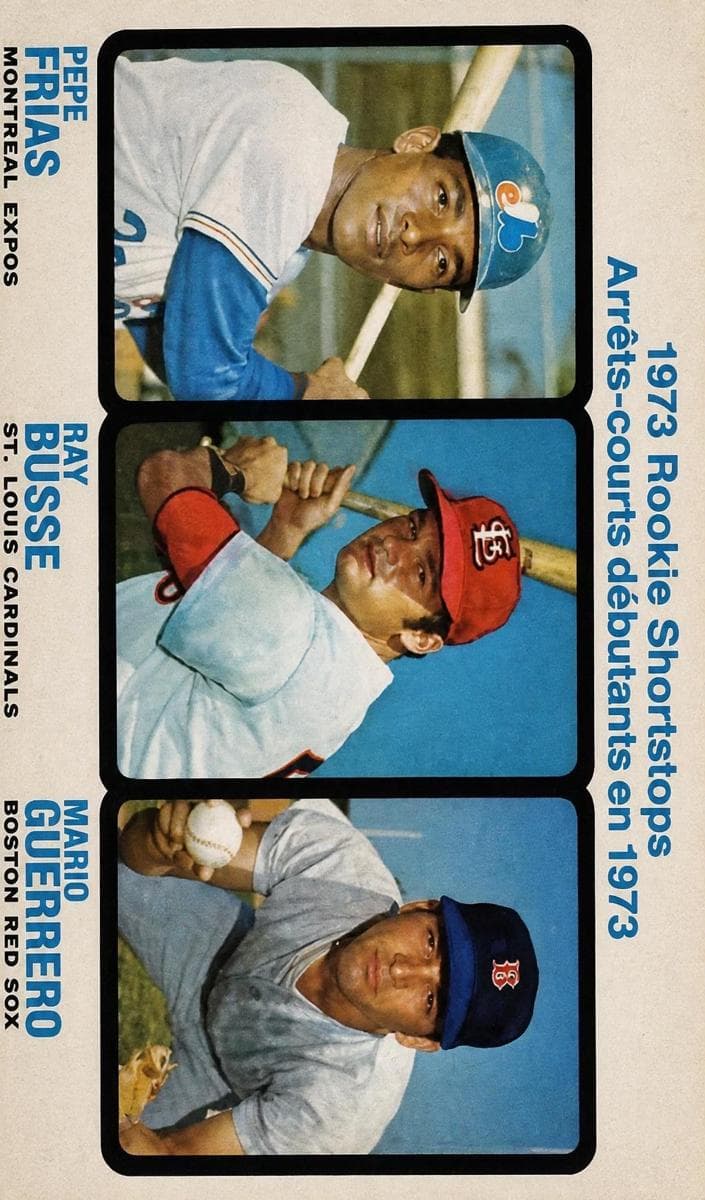 1973 Rookie Shortstops (Pepe Frias / Ray Busse / Mario Guerrero) #607