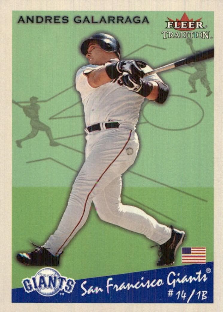 Andres Galarraga 2002 fleer Fleer Tradition