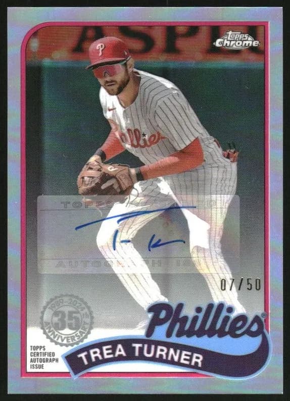 Trea Turner 2024 topps Topps Chrome Update