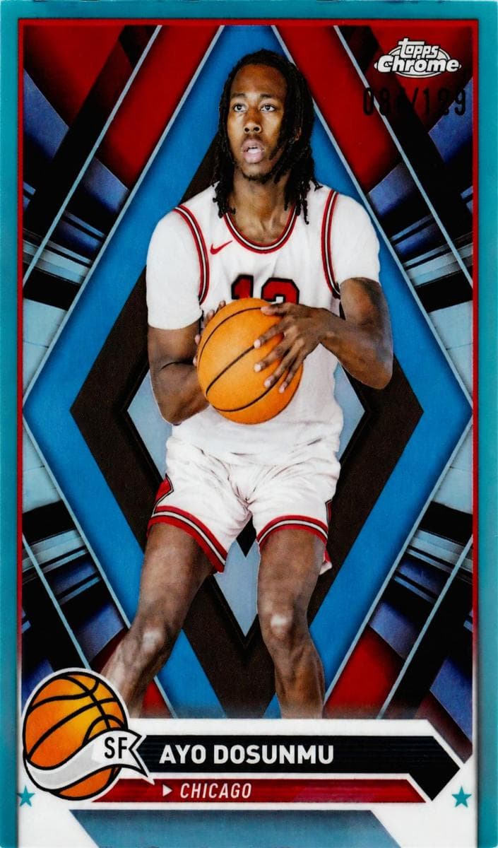 Ayo Dosunmu 2023 topps Topps Chrome Sapphire Edition