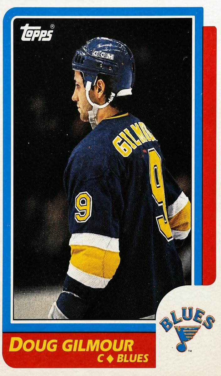 Doug Gilmour 1986 topps Topps