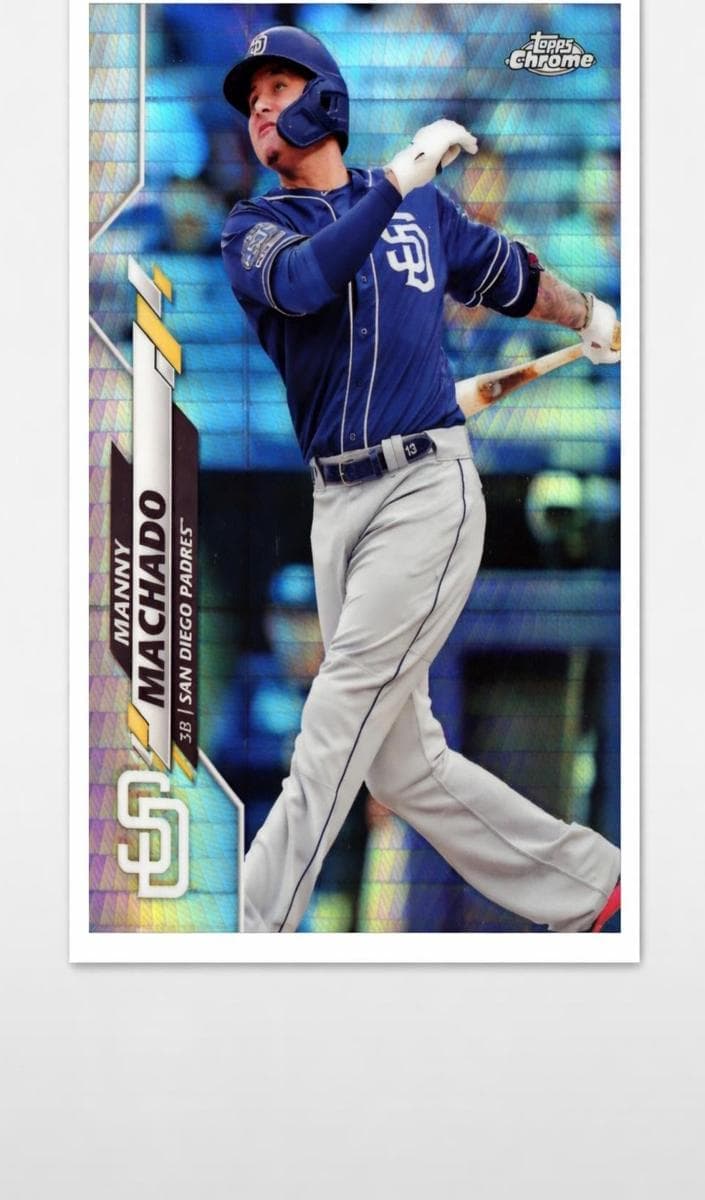 Manny Machado 2020 topps Topps Chrome