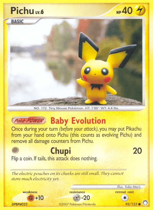 Pichu 2007 Pokemon Mysterious Treasures