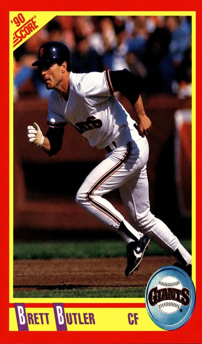 Brett Butler 1990 panini Score