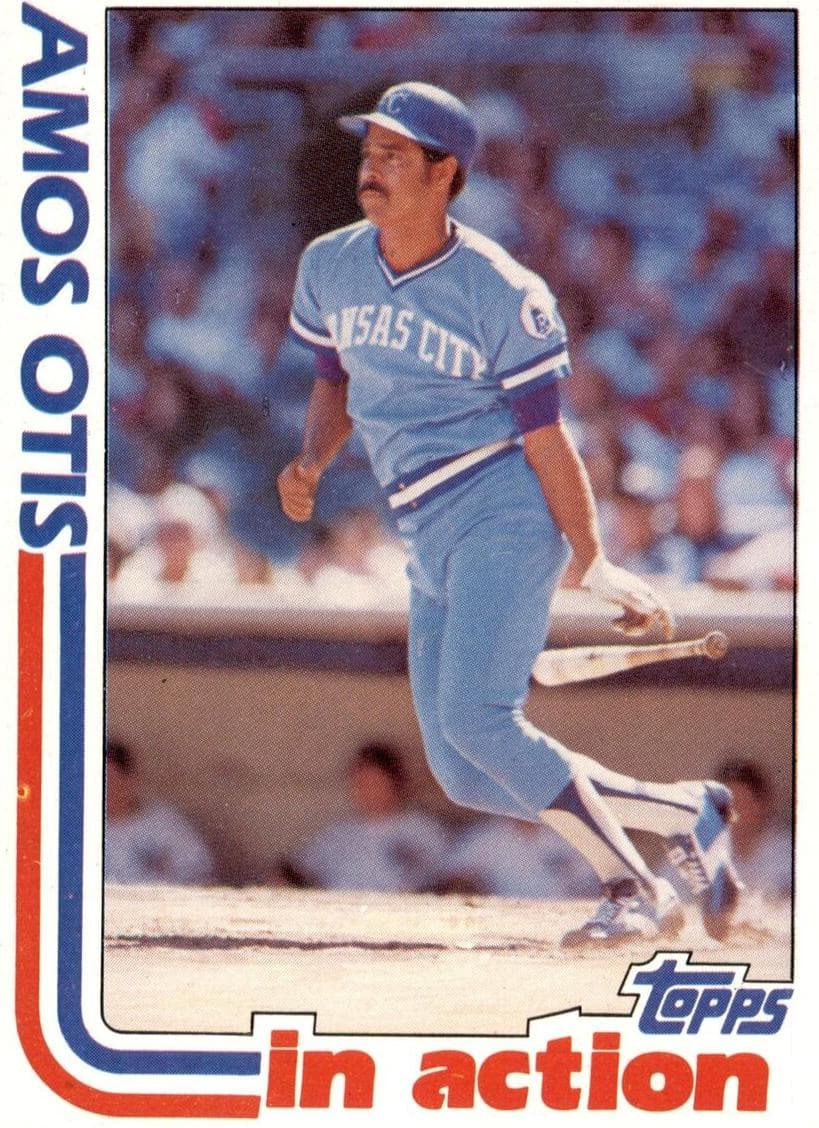 Amos Otis trading card