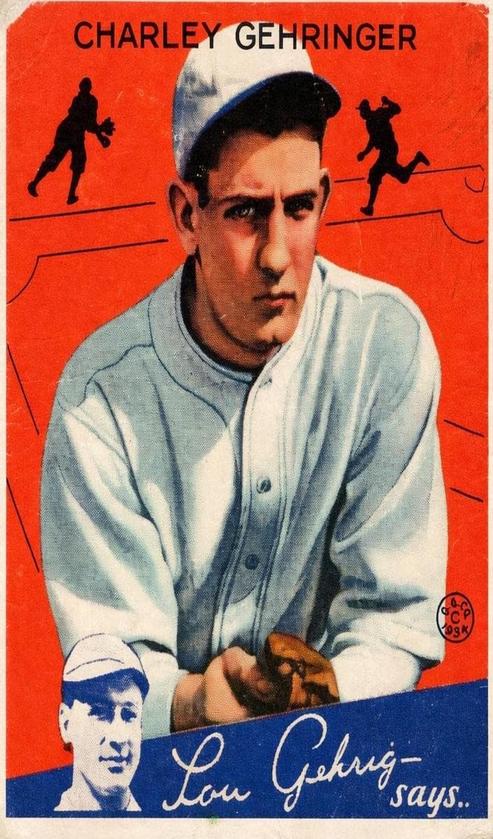 Charlie Gehringer 1934 unknown Goudey