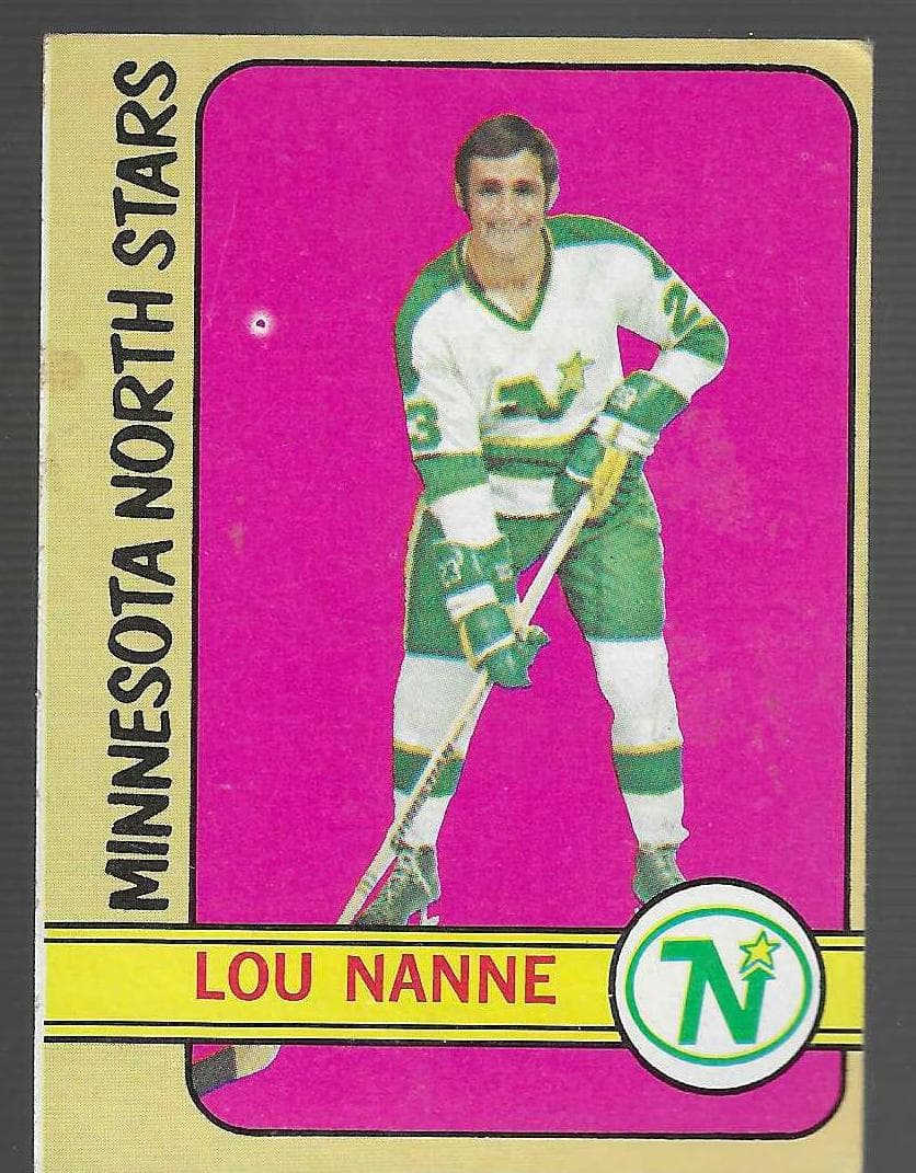 Lou Nanne 1972 topps Topps