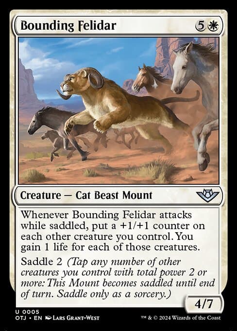 Bounding Felidar 2024 Magic: The Gathering Outlaws of Thunder Junction