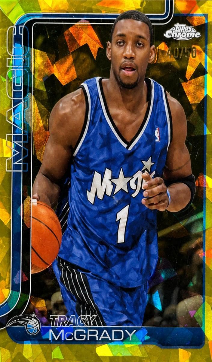 Tracy McGrady 2025 topps Topps Chrome Sapphire