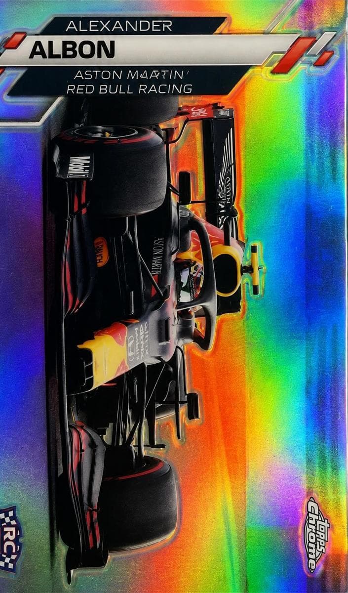 Alexander Albon 2020 Topps Chrome F1 rookie card