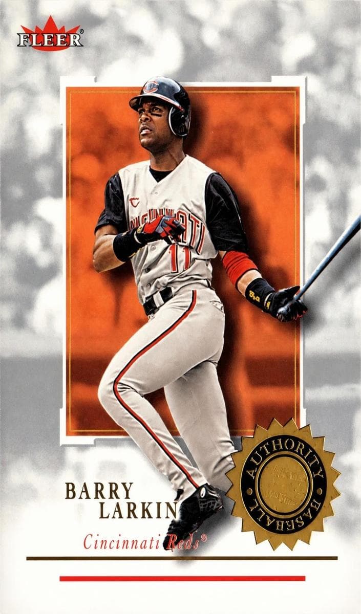 Barry Larkin 2001 fleer Fleer Authority