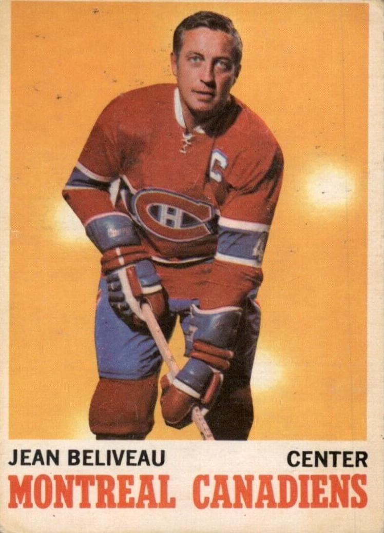 Jean Beliveau 1970 topps O-Pee-Chee