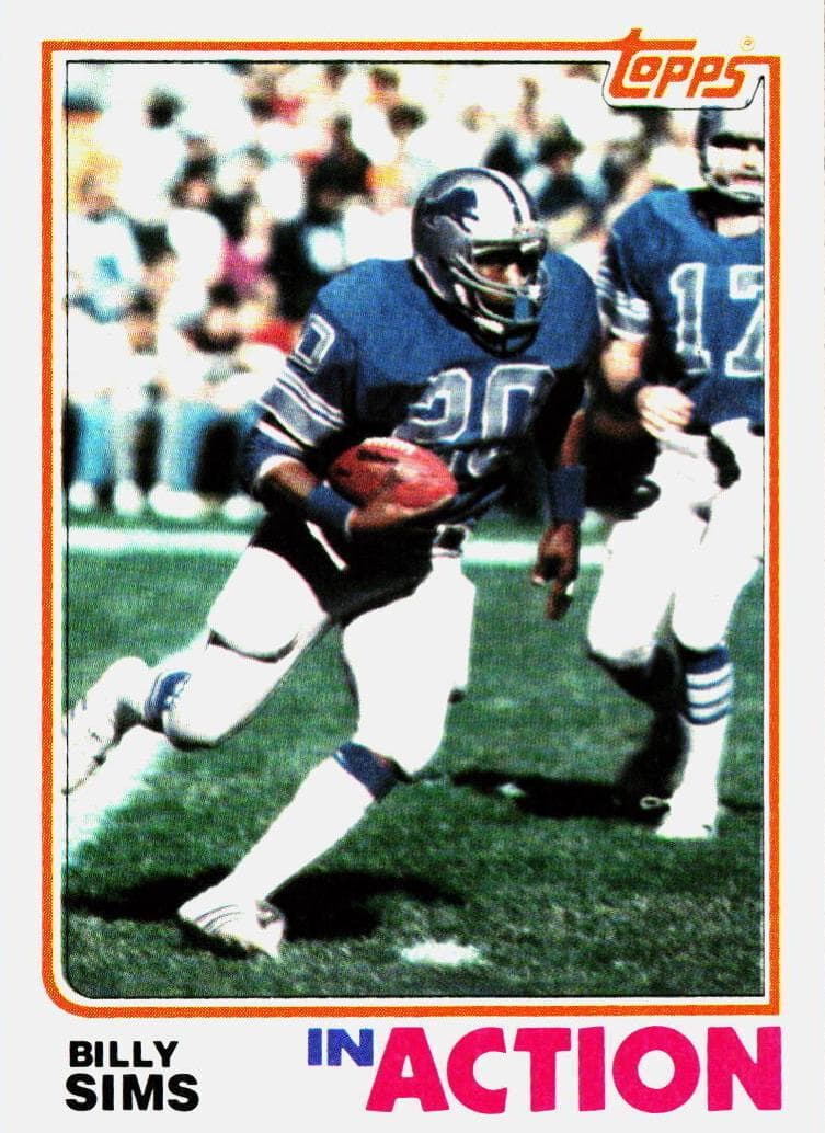 Billy Sims 1982 topps Topps