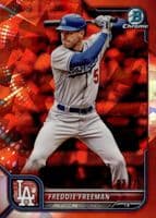 Freddie Freeman 2022 bowman Bowman Chrome Sapphire Edition