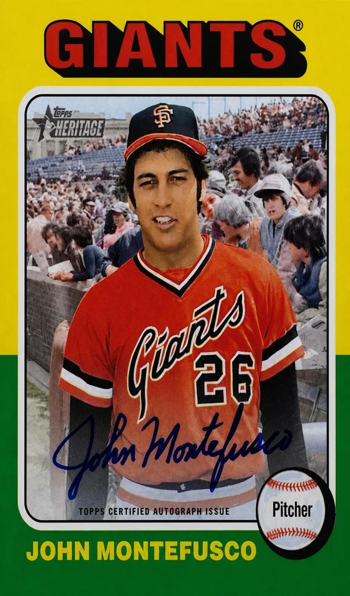 John Montefusco trading card