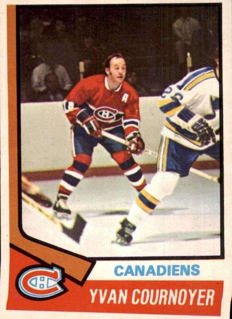 Yvan Cournoyer 1974 topps O-Pee-Chee