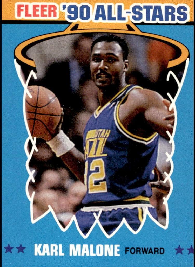 Karl Malone 1990 fleer Fleer