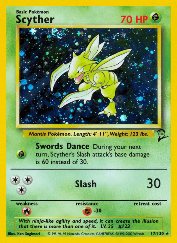 Scyther 2000 Pokemon Base Set 2