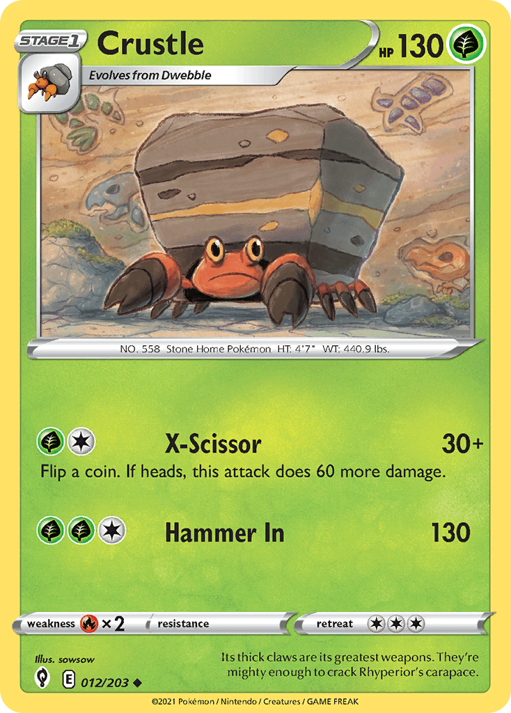 Crustle 2021 Pokemon