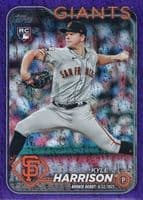 Kyle Harrison 2024 topps Topps Update Rookie Debut - Blue Holo Foilboard