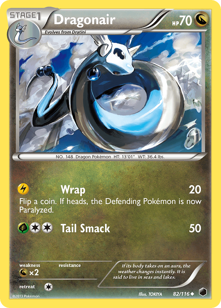 Dragonair 2013 Pokemon Plasma Freeze Reverse Holo