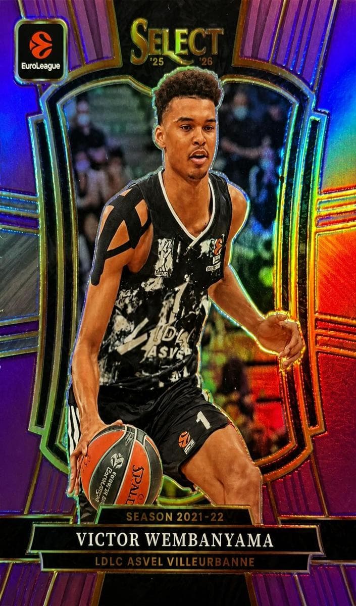 Victor Wembanyama 2025 panini Select Euroleague