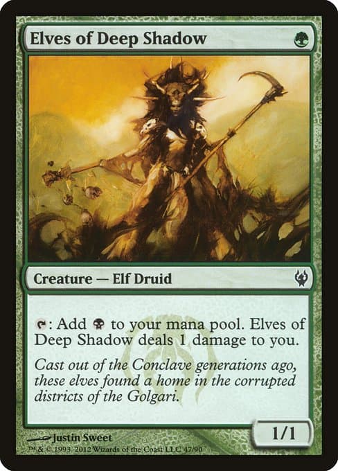 Elves of Deep Shadow 2005 Magic: The Gathering Ravnica