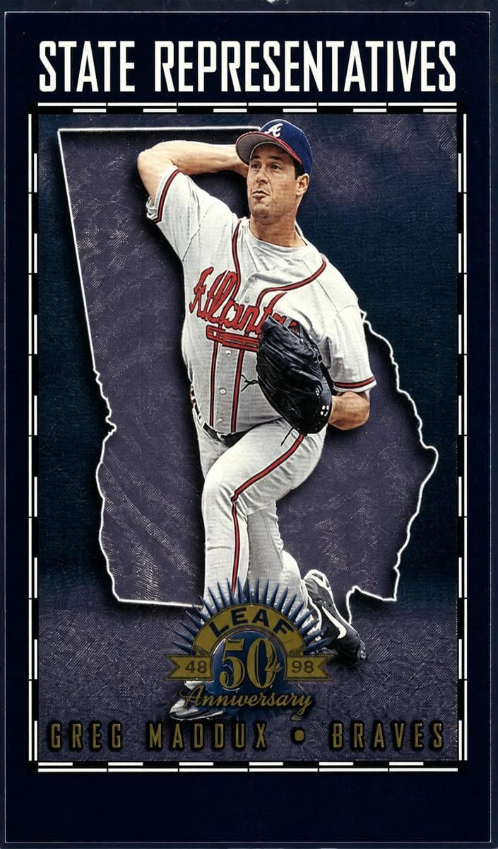 Greg Maddux 1998 leaf Leaf