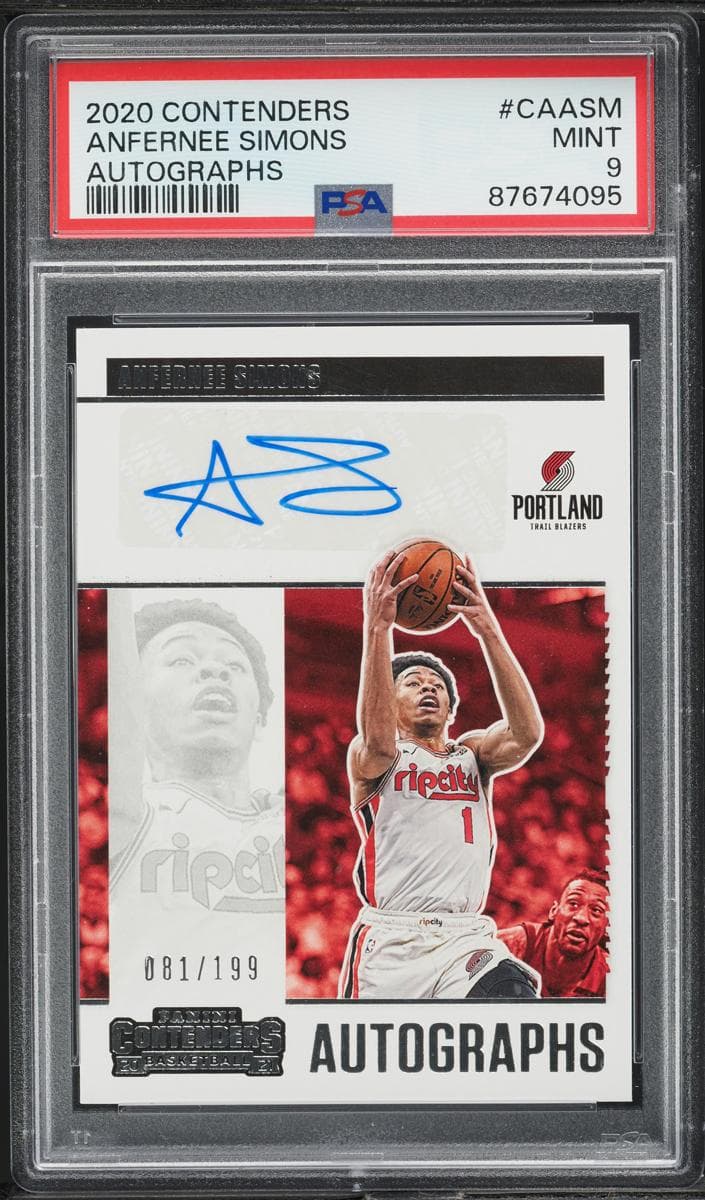 Anfernee Simons 2020 panini