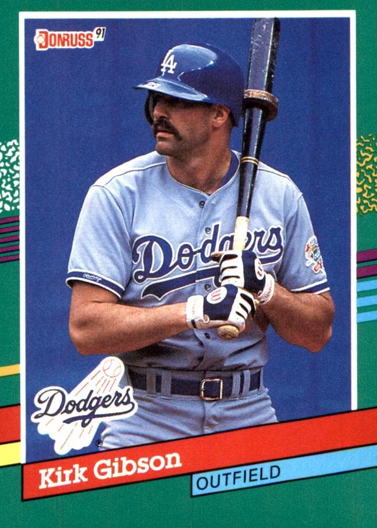 Kirk Gibson 1991 panini Donruss