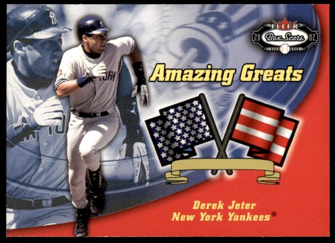 Derek Jeter 2002 fleer Fleer Box Score