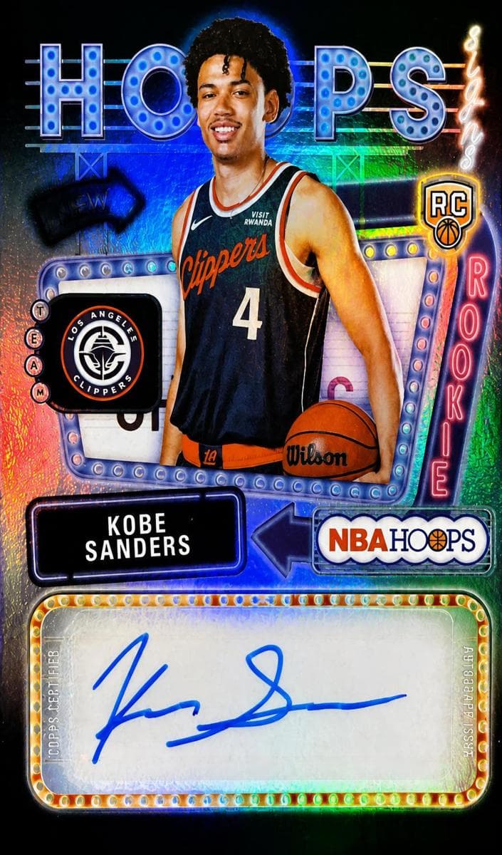 Kobe Sanders 2025 panini NBA Hoops