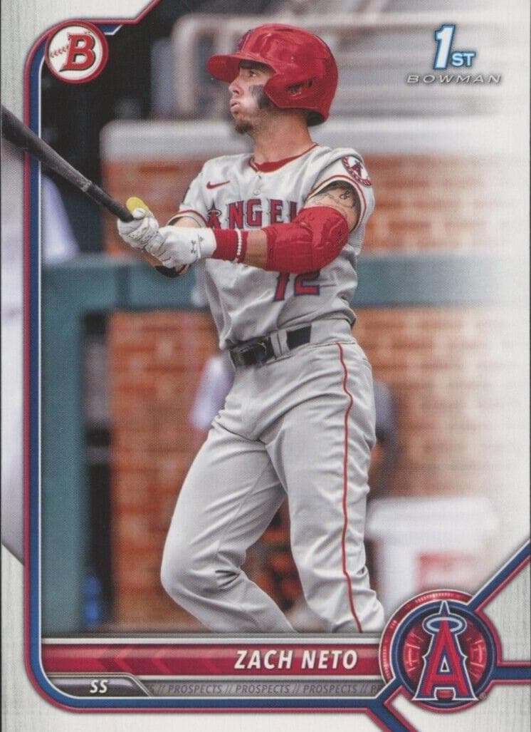 Zach Neto 2022 bowman Bowman Draft