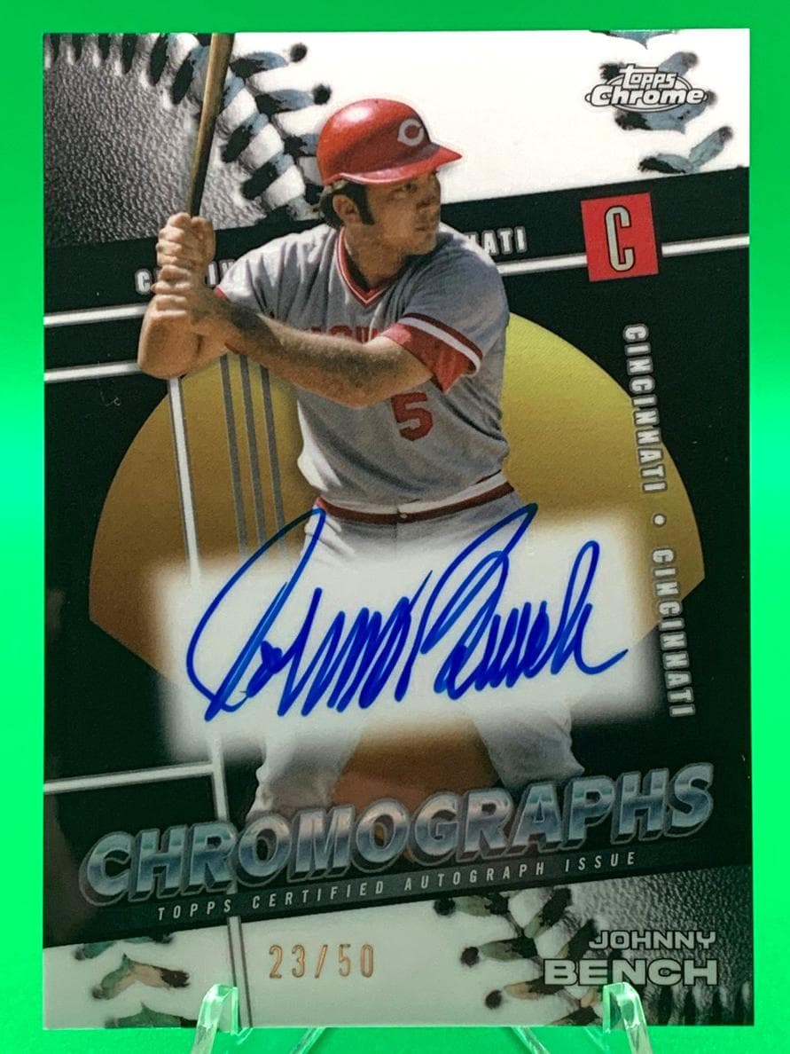 Johnny Bench 2025 topps Topps Chrome