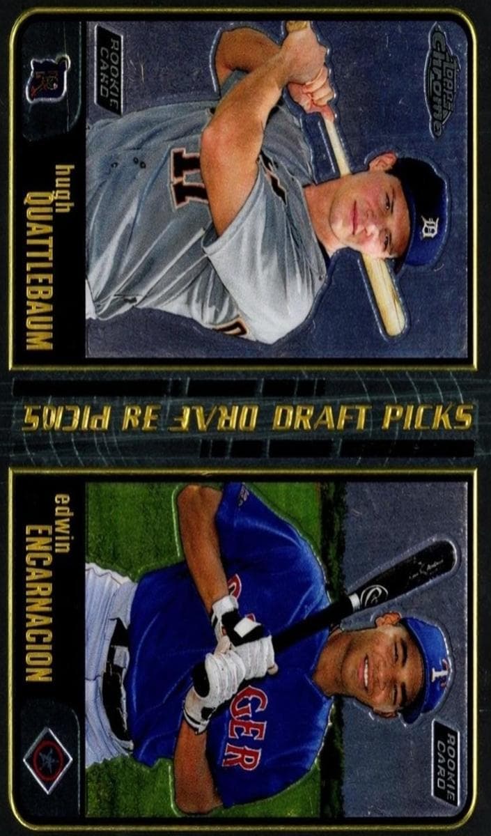 Hugh Quattlebaum / Edwin Encarnacion 2001 topps Topps Chrome