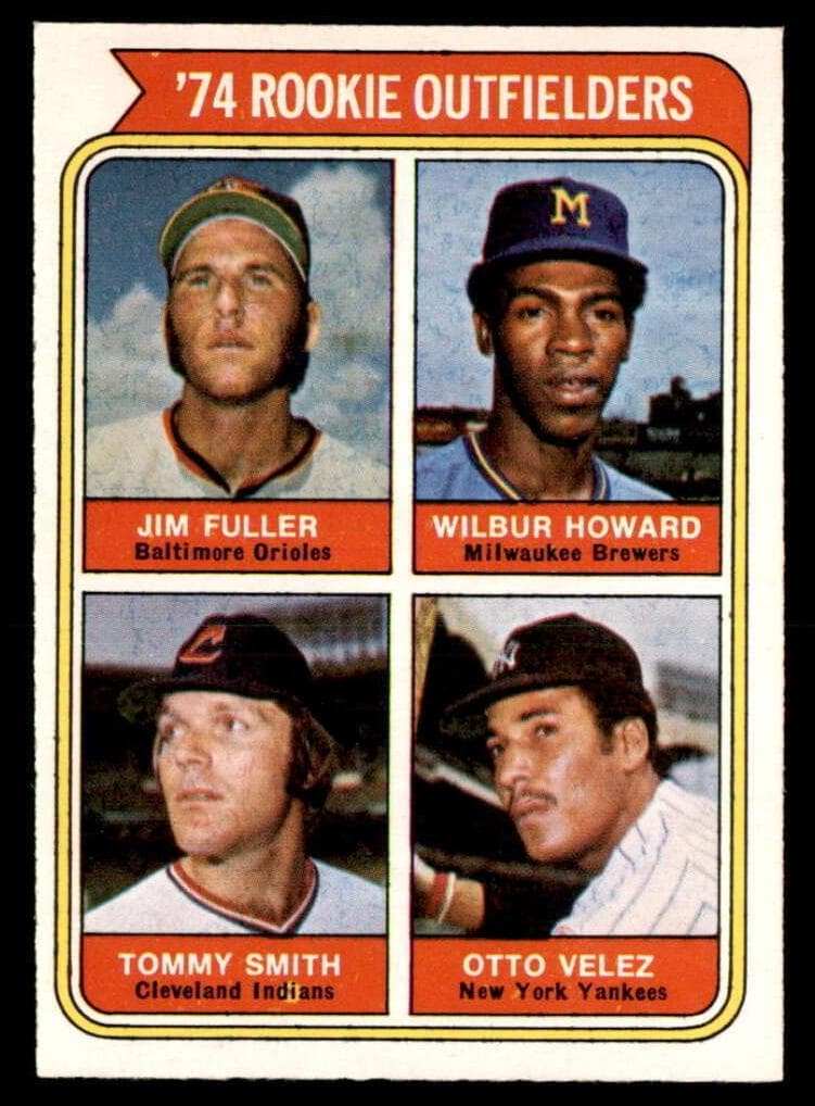 1974 Rookie Outfielders (Jim Fuller / Wilbur Howard / Tommy Smith / Otto Velez) #606