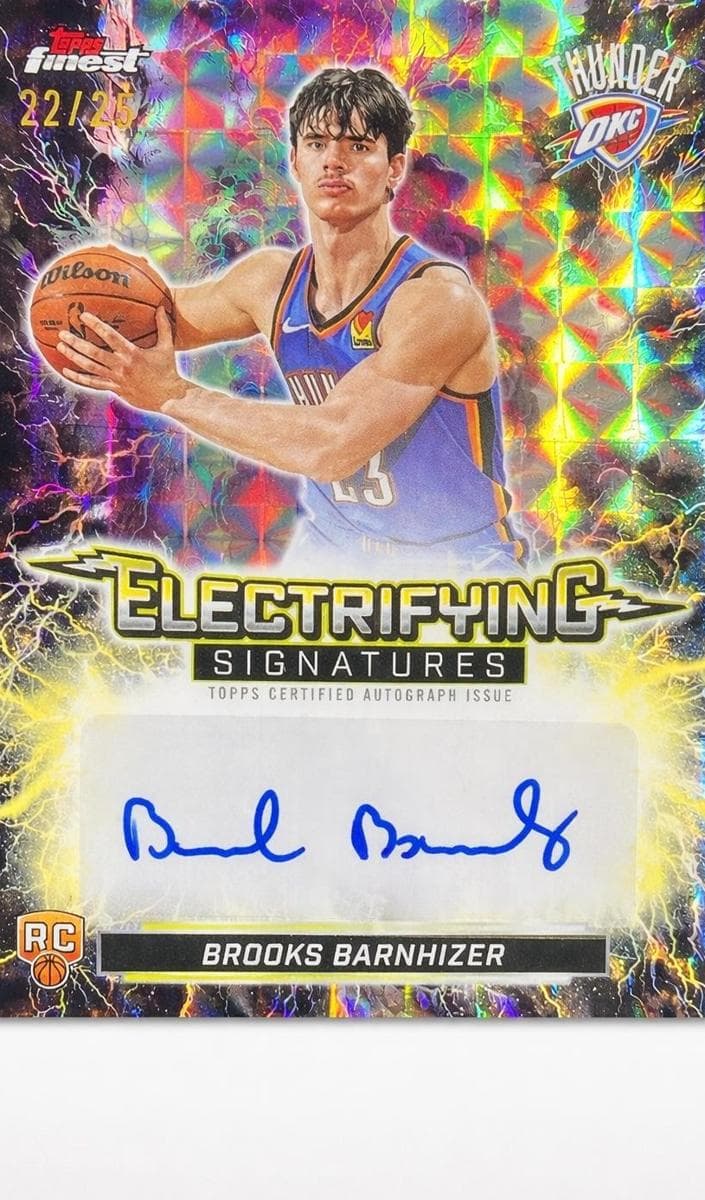 Brooks Barnhizer 2025 topps Topps Finest