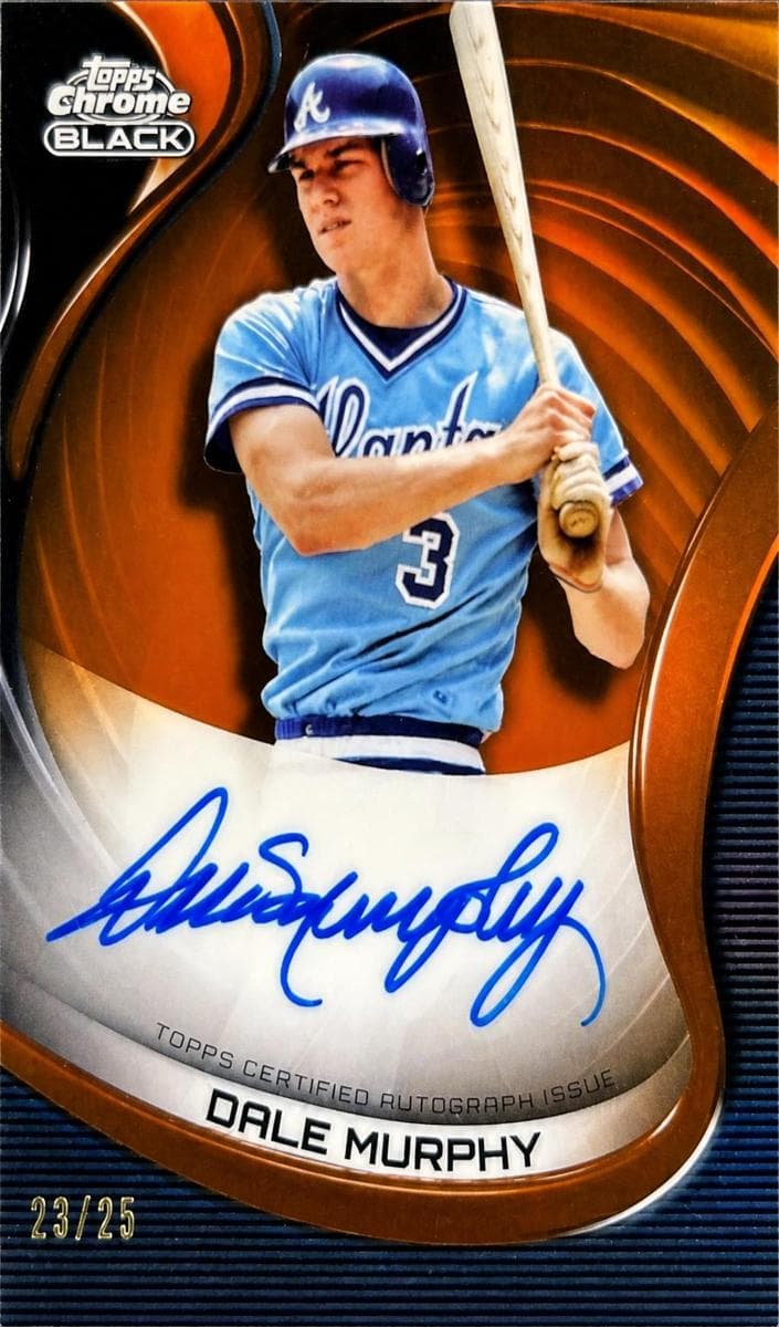 Dale Murphy 2022 topps Topps Chrome Black