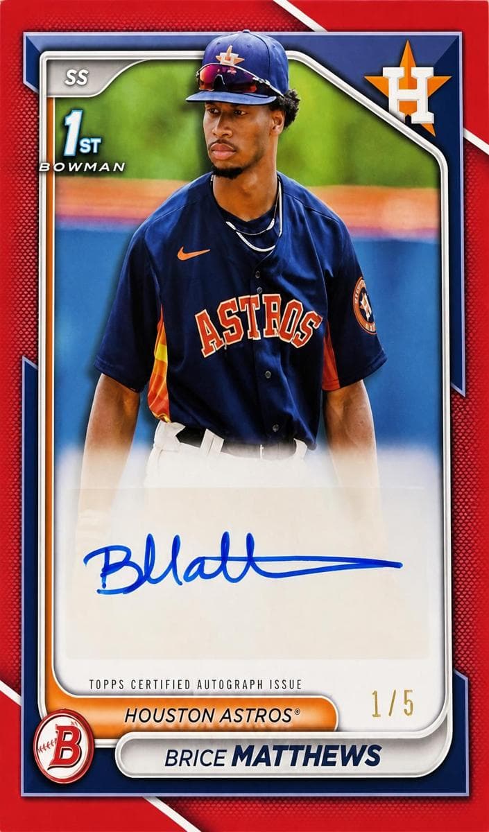 Brice Matthews 2024 bowman Bowman