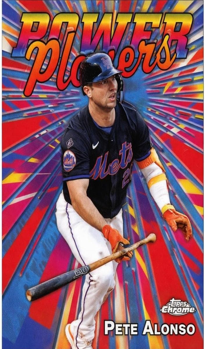 Pete Alonso 2025 topps Topps Chrome Logofractor Edition