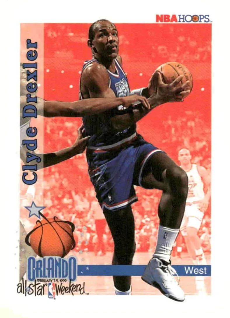 Clyde Drexler 1992 panini Hoops