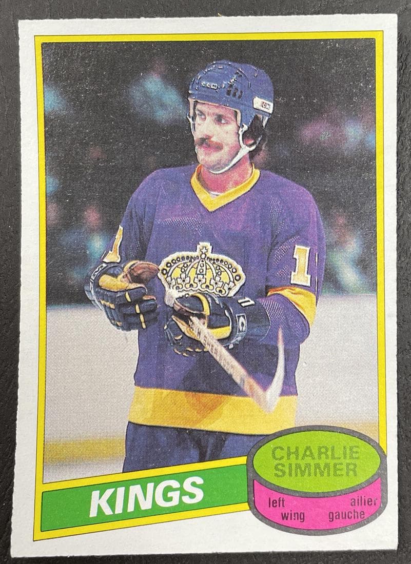 Charlie Simmer 1980 o-pee-chee O-Pee-Chee